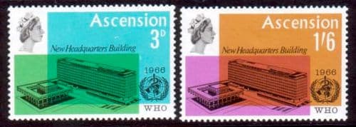 Ascension 1966 World Health Organisation Set Fine Mint