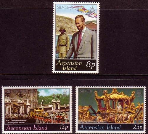 Ascension 1977 Royal Silver Jubilee Set Fine Mint