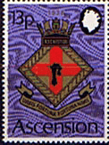 Ascension Island 1968 Royal Naval Crests SG 124 Fine Mint