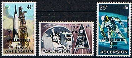 Ascension Island 1975 Apollo-Soyuz” Space Link Set Fine Mint
