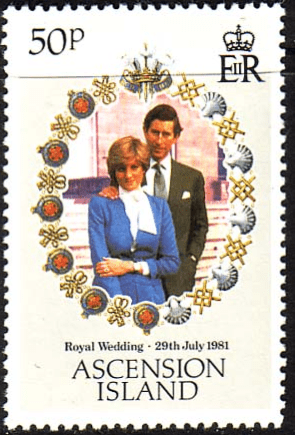 Ascension Island 1981 Charles and Diana Royal Wedding SG 304 Fine Mint