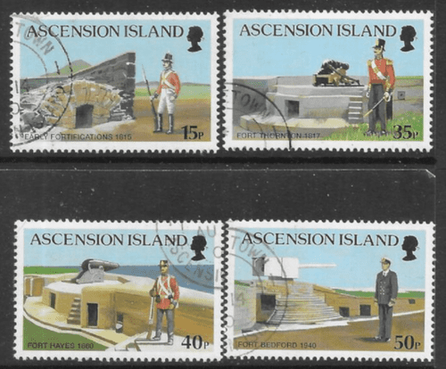 Ascension Island 2000 Forts Set Fine Used