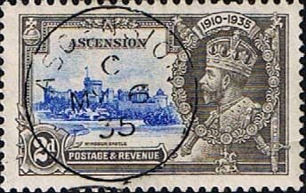 Ascension Islands 1935 King George V Silver Jubilee SG 32 Fine Used