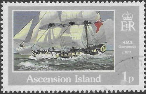 Ascension Islands 1986 Ships of the Royal Navy SG 409 FineUsed