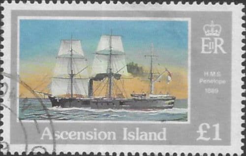 Ascension Islands 1986 Ships of the Royal Navy SG 422 Fine Used