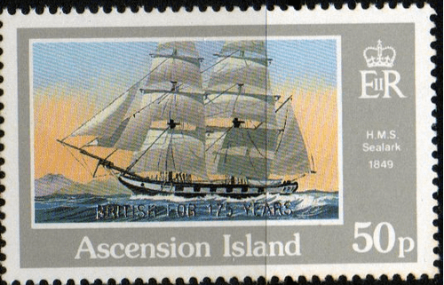 Ascension Islands 1991 Overprints BRITISH FOR 175 YEARS SG 536 Fine Mint