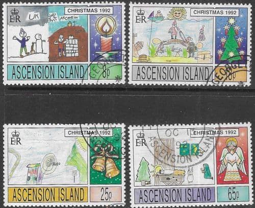 Ascension Islands 1992 Christmas Set Fine Used