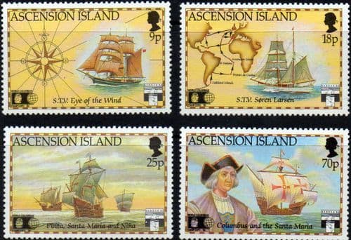 Ascension Islands 1992 Discovery of America Set Fine Mint