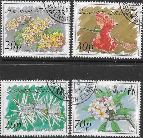 Ascension Islands 1993 Local Flowers Set Fine Used