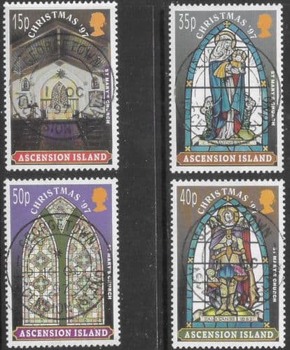 Ascension Islands 1997 Christmas Set Fine Used