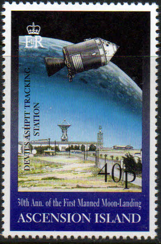 Ascension Islands 1999 First Manned Landing on Moon Set Fine Mint