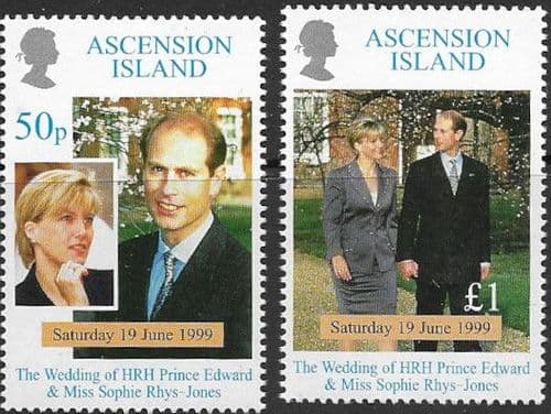 Ascension Islands 1999 Royal Wedding Set Fine Mint