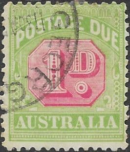 Australia 1909 Post Due SG D 64b Fine Used