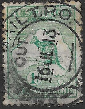 Australia 1913 Kangaroo on Map SG 11 Fine Used