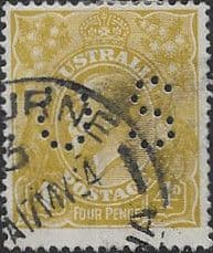 Australia 1914 King George V Head Official stamp SG O41a Fine Used
