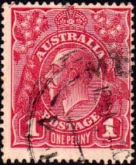 Australia 1914 SG 21 King George V Head Fine Used