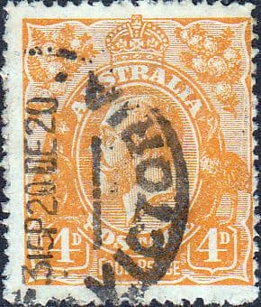 Australia 1914 SG 22c King George V Head Fine Used
