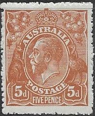 Australia 1914 SG 23 King George V Head Fine Mint