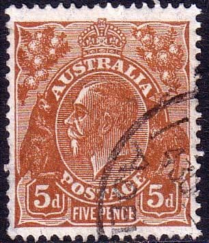 Australia 1914 SG 23 King George V Head Fine Used