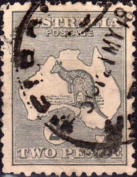 Australia 1915 Kangaroo on Map SG 24 Fine Used