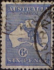Australia 1915 Kangaroo on Map SG 38 Fine Used