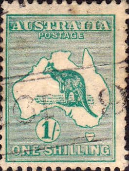 Australia 1915 Kangaroo on Map SG 40 Fine Used