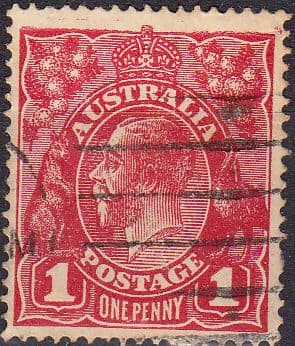 Australia 1915 King George V Head SG 47 Fine Used