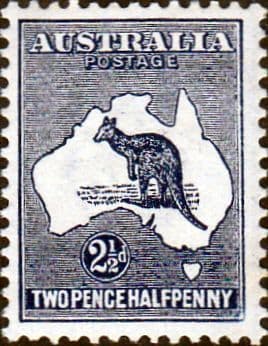 Australia 1915 SG 25 Kangaroo on Map Fine Mint