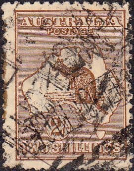 Australia 1915 SG 41 Kangaroo on Map Fine Used