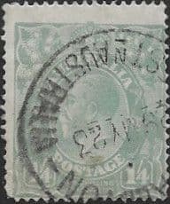 Australia 1918 King George V Head SG 66 Fine Used
