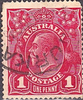 Australia 1918 SG 50 King George V Head Fine Used