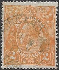 Australia 1918 SG 62a King George V Head Fine Used