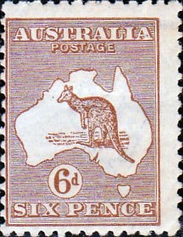 Australia 1923 SG 73 Kangaroo on Map Fine Mint