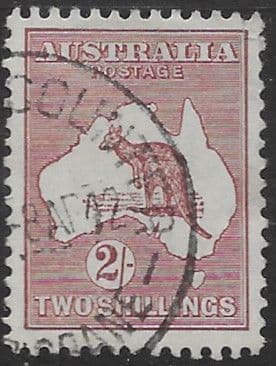 Australia 1923 SG 74 Kangaroo on Map Fine Used