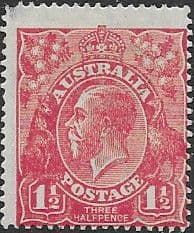 Australia 1924 King George V Head SG 77 Fine Mint