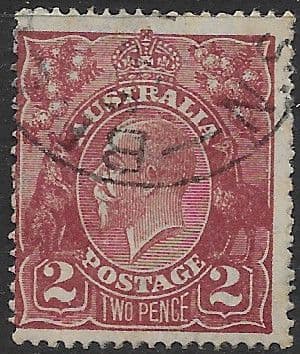 Australia 1926 King George V Head SG 89 Fine Used
