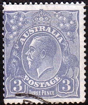 Australia 1926 SG 100 King George V Head Fine Used