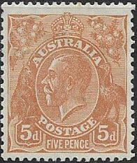 Australia 1926 SG 103a King George V Head Fine Mint