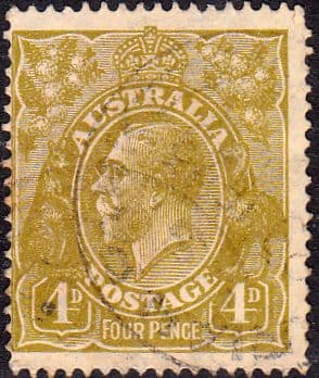Australia 1926 SG 91 King George V Head Fine Used