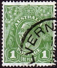 Australia 1926 SG 95 King George V Head Fine Used