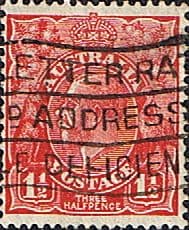 Australia 1926 SG 96 King George V Head Fine Used