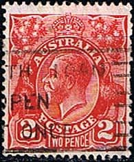 Australia 1926 SG 99 King George V Head Fine Used