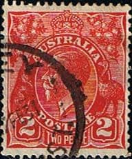 Australia 1926 SG 99a King George V Head Fine Used