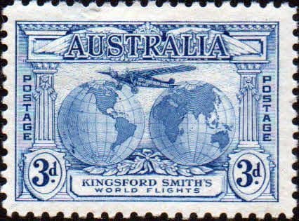 Australia 1931 Kingsford Smith’s Flights SG 122 Fine Mint