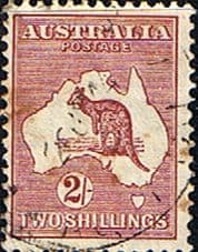 Australia 1932 SG 134 Kangaroo on Map Fine Used