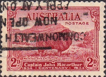 Australia 1934 SG 150a McArthur Marino Sheep Fine Used