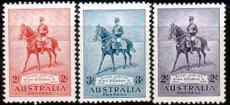 Australia 1935 King George V Silver Jubilee Set Fine Mint