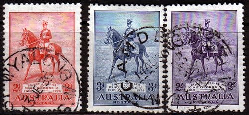 Australia 1935 King George V Silver Jubilee Set Fine Used
