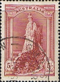 Australia 1937 SG 176 Queen in Robes Fine Used