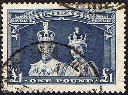 Australia 1937 SG 178 £1 Robes Fine Used